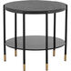 Zuma 23.5 X 21.5 inch Black Outdoor Side Table